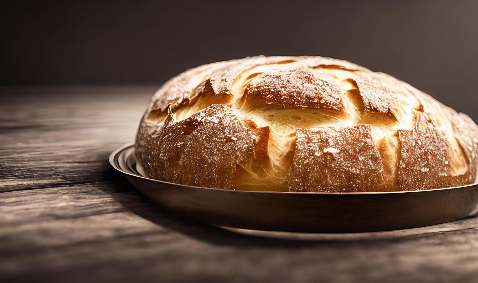 oven - traditioneel vers heet gekookt brood. brood dichtbij schieten. foto