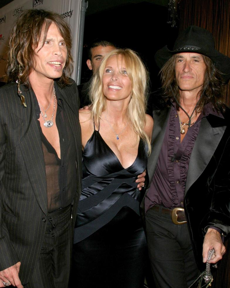 steven tyler en Joe perry clive Davis jaar- pre-grammy partij Beverly hilton hotel Beverly heuvels, ca februari 7, 2006 foto