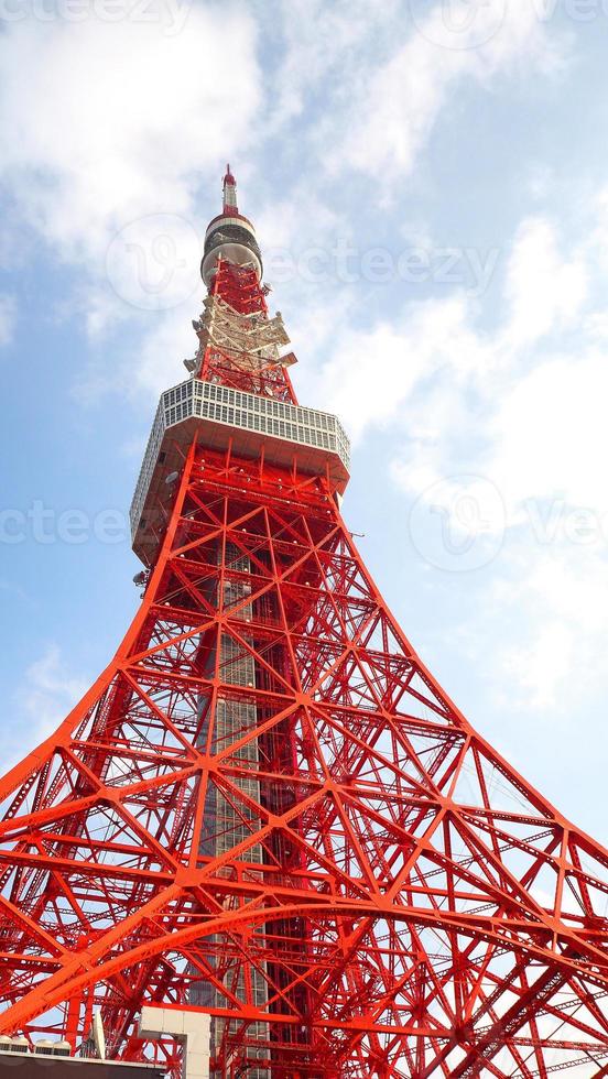 tokyo toren rood en wit kleur . foto