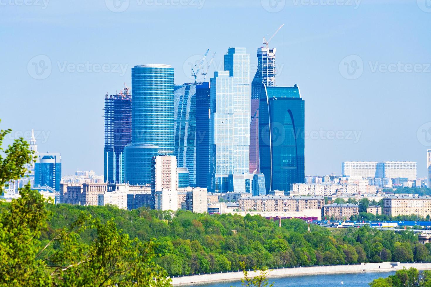 panorama van nieuw Moskou stad foto