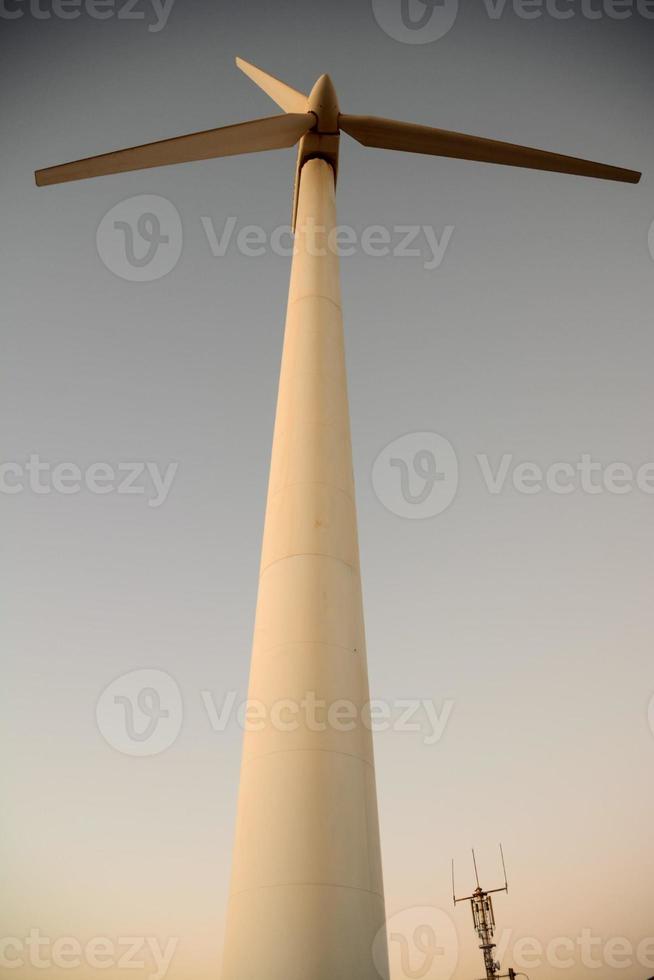 visie van wind turbine foto