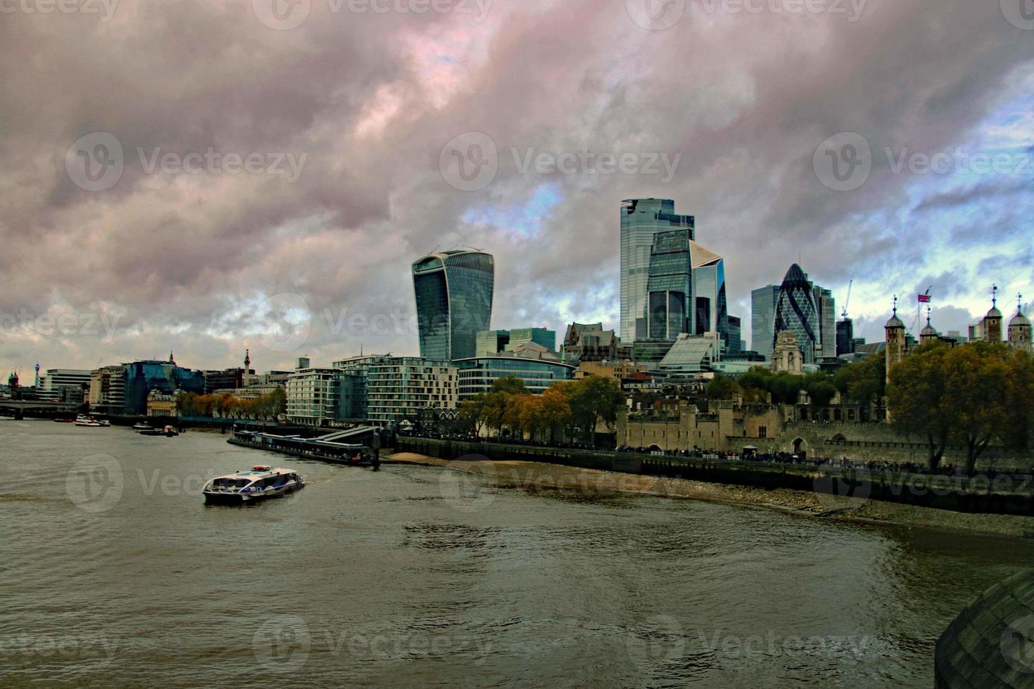 een luchtfoto van londen foto