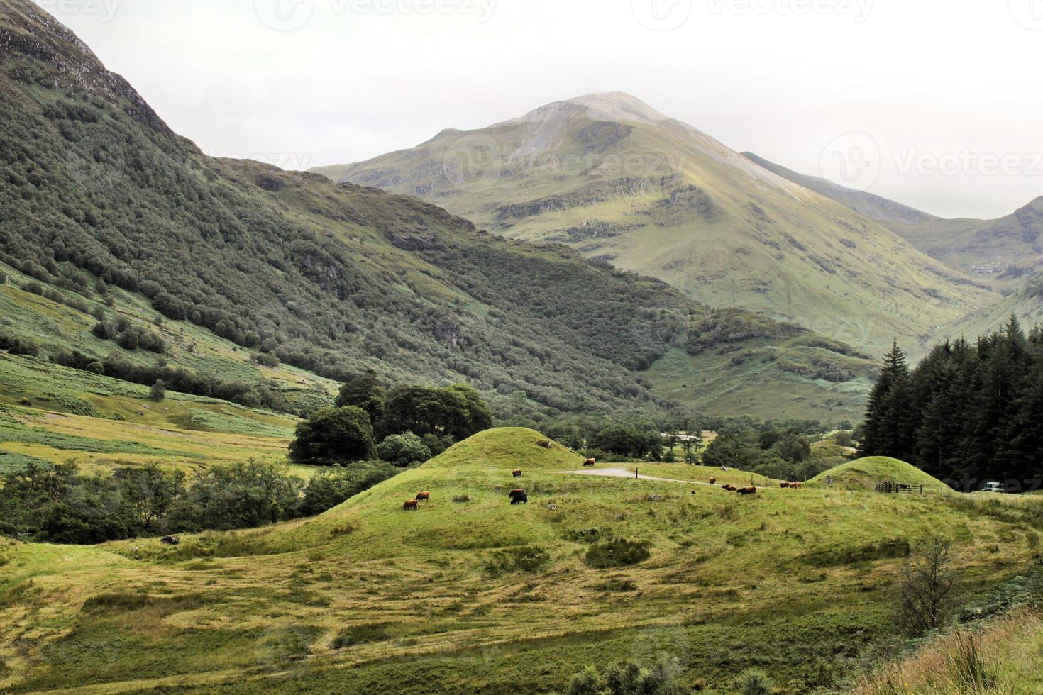 een visie van de Schots bergen in de buurt fort William foto