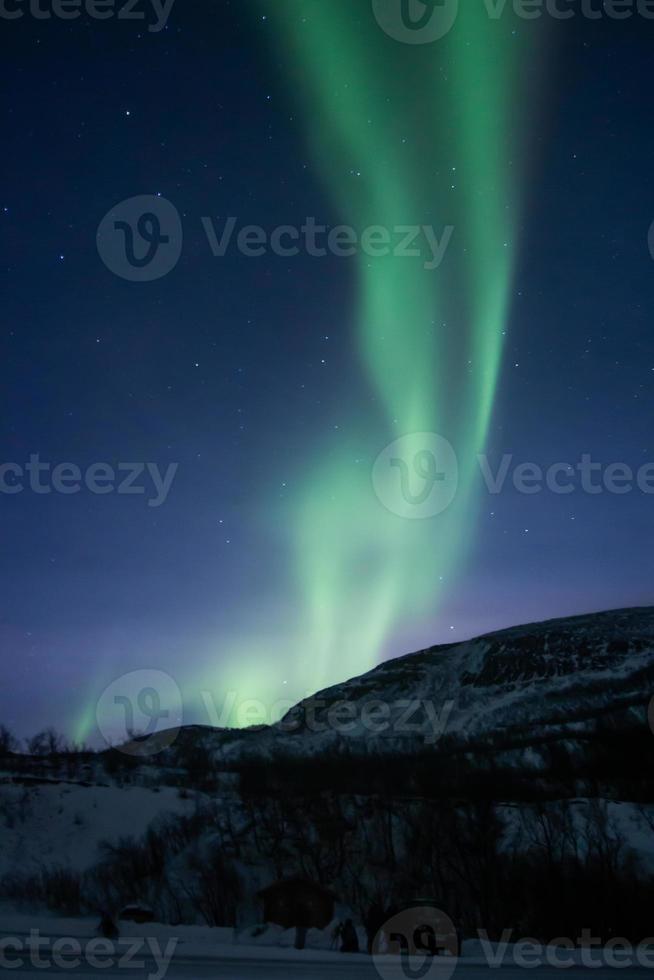 noordelijk lichten, Aurora borealis, in Lapland Finland foto