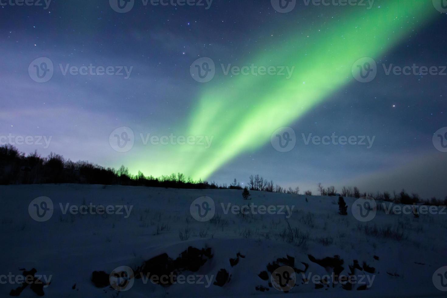 noordelijk lichten, Aurora borealis, in Lapland Finland foto