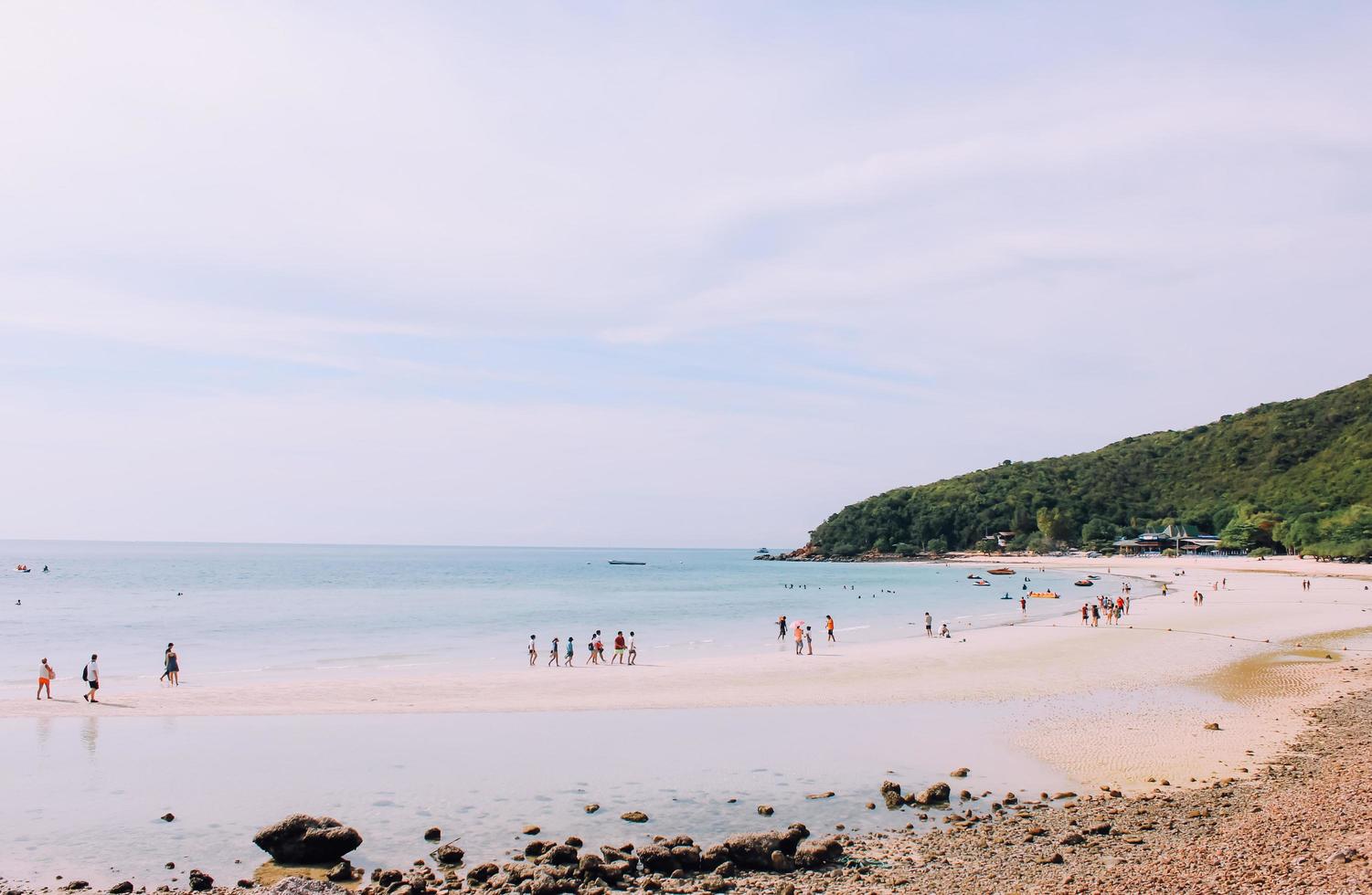 landschap van zomer strand zee visie in Thailand foto