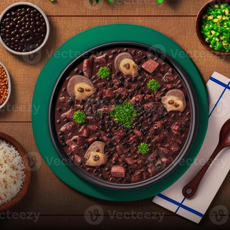 heerlijk braziliaans feijoada voedsel foto