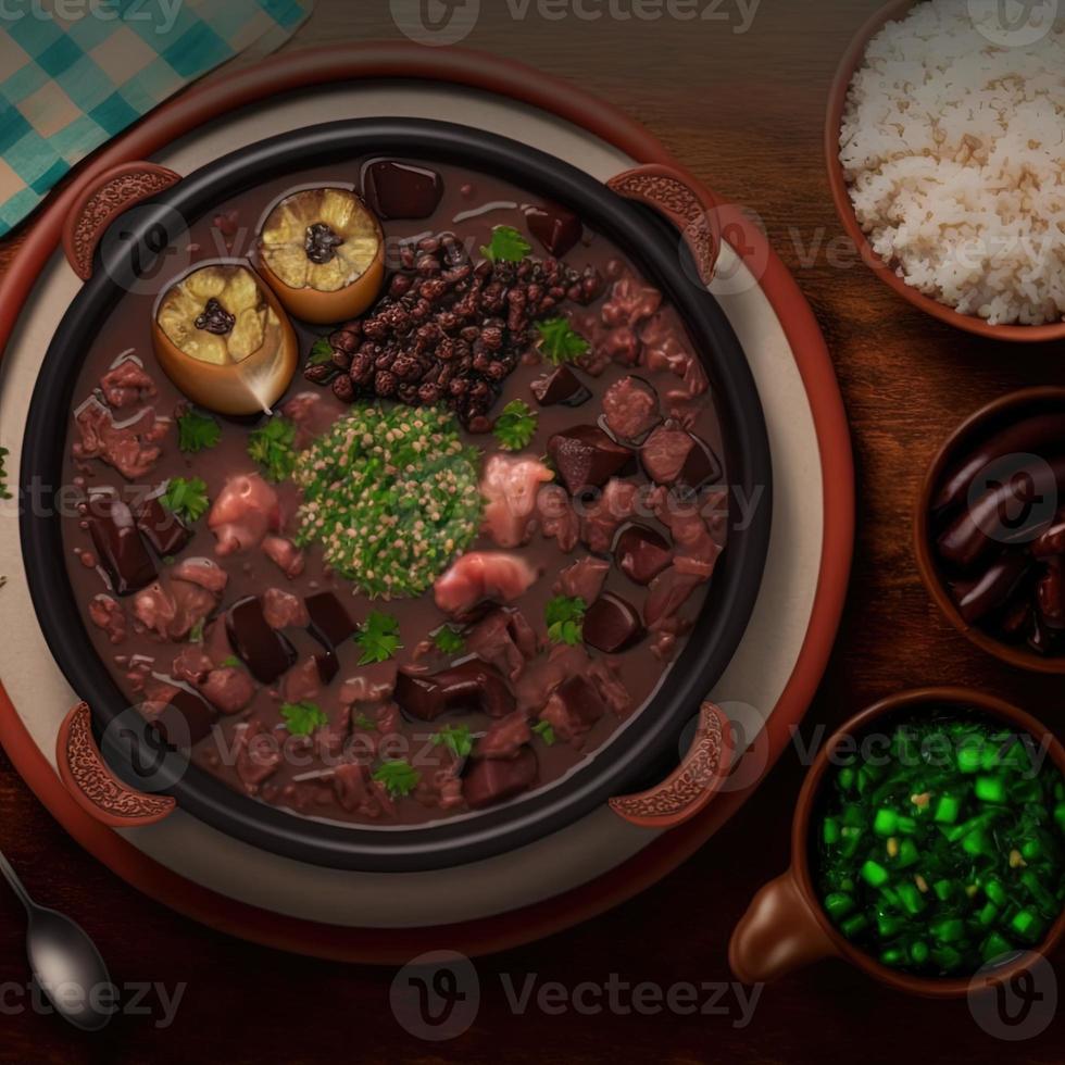 heerlijk braziliaans feijoada voedsel foto