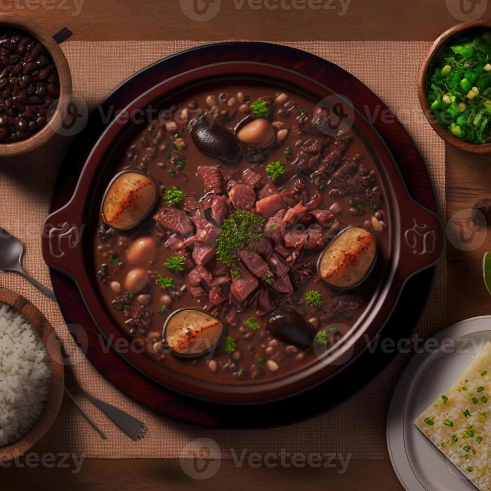 heerlijk braziliaans feijoada voedsel foto