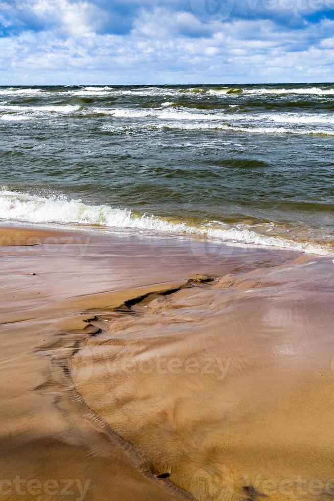 patronen in de strand zand foto