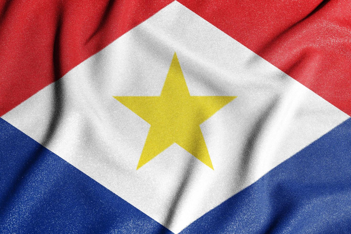 nationaal vlag van de saba. de hoofd symbool van een onafhankelijk land. vlag van saba. foto