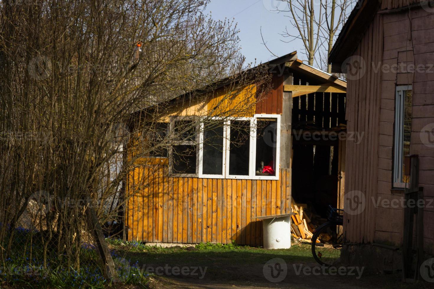 een klein stad- in Letland foto