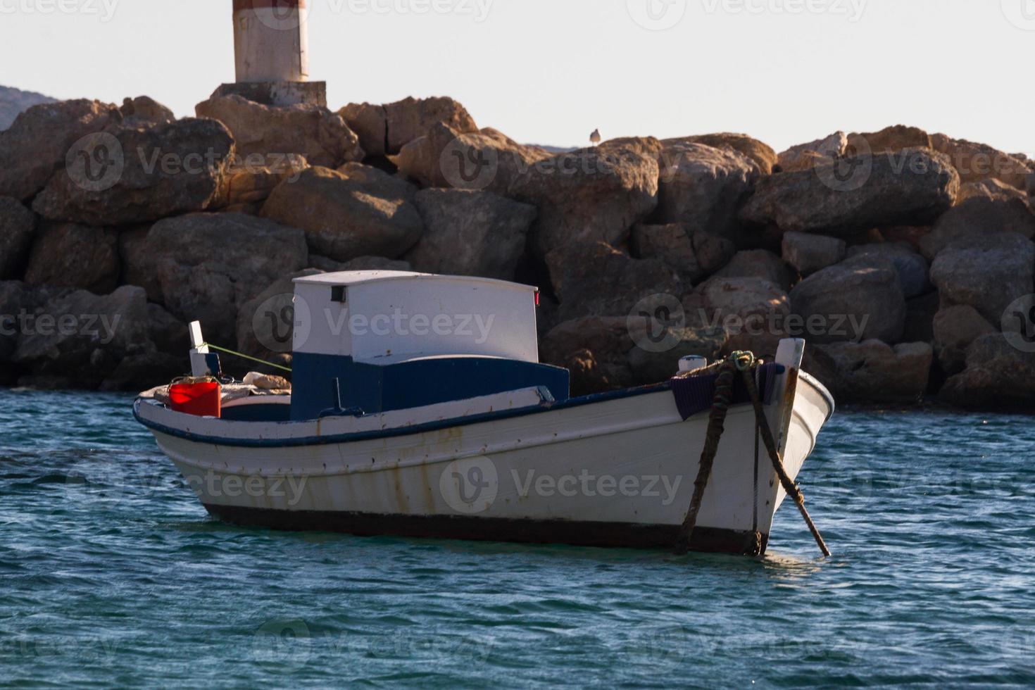 traditioneel visser boten van Griekenland foto