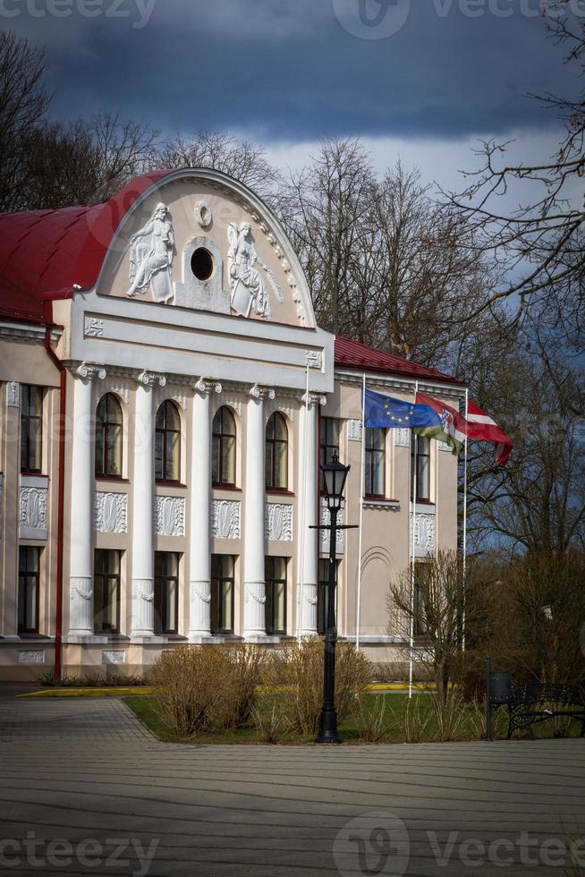 een klein stad- in Letland foto