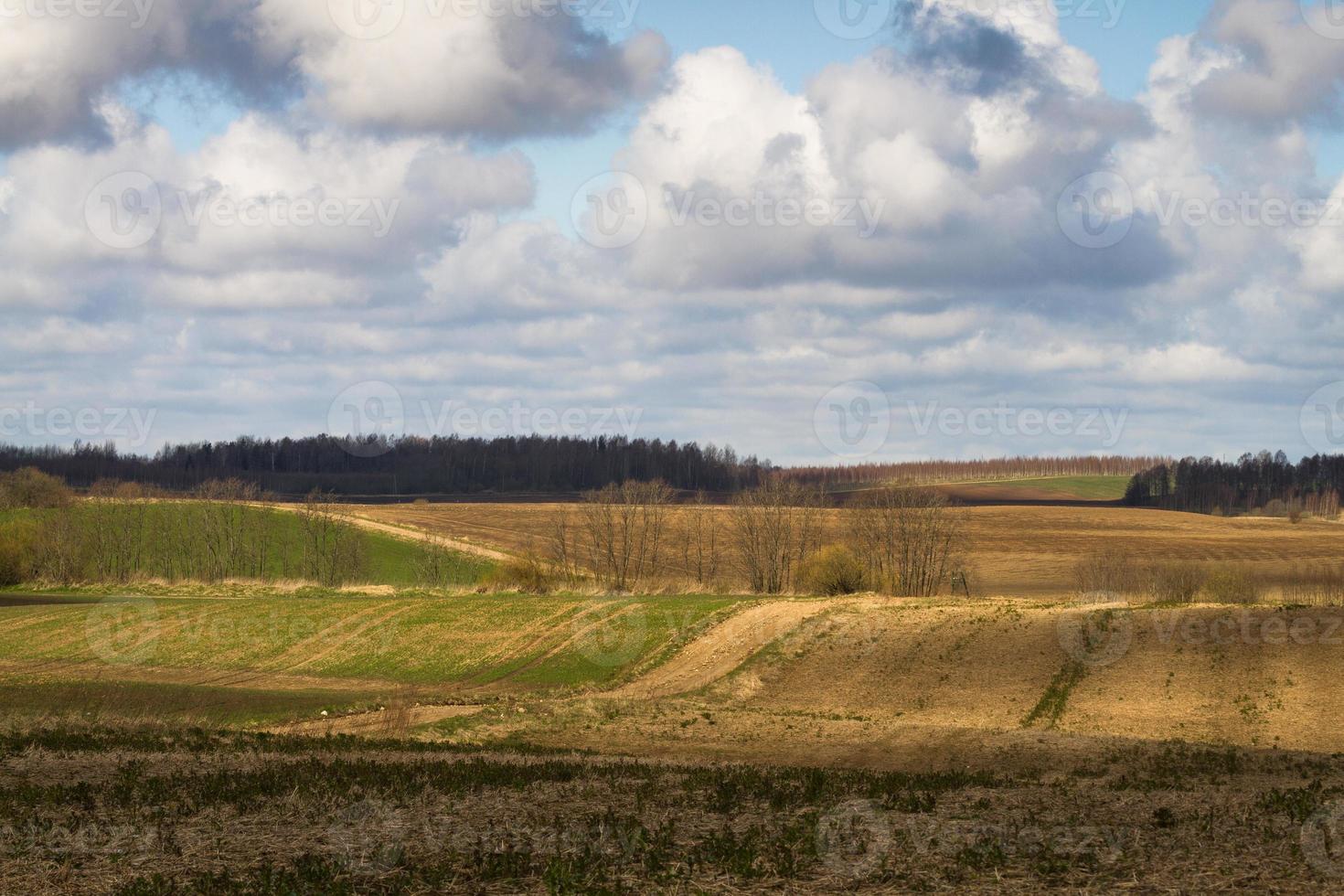 voorjaar landschappen met wolken foto