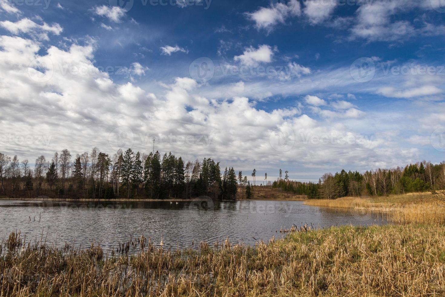 voorjaar landschappen met wolken foto