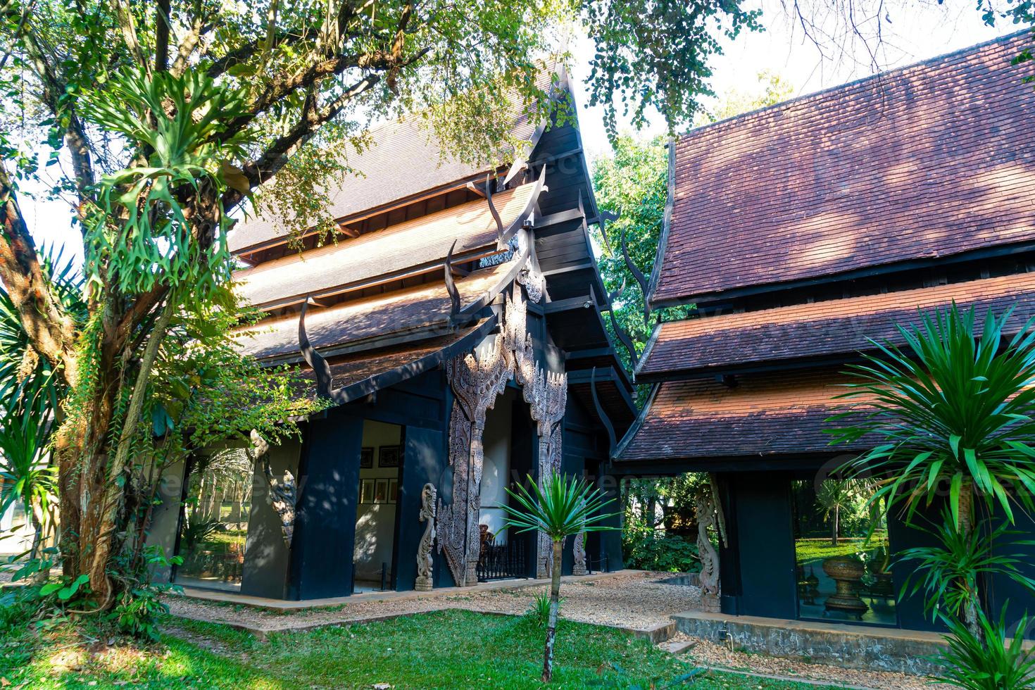 baan dam museum of zwart huis, een van de beroemd plaats en mijlpaal in Chiang rai foto