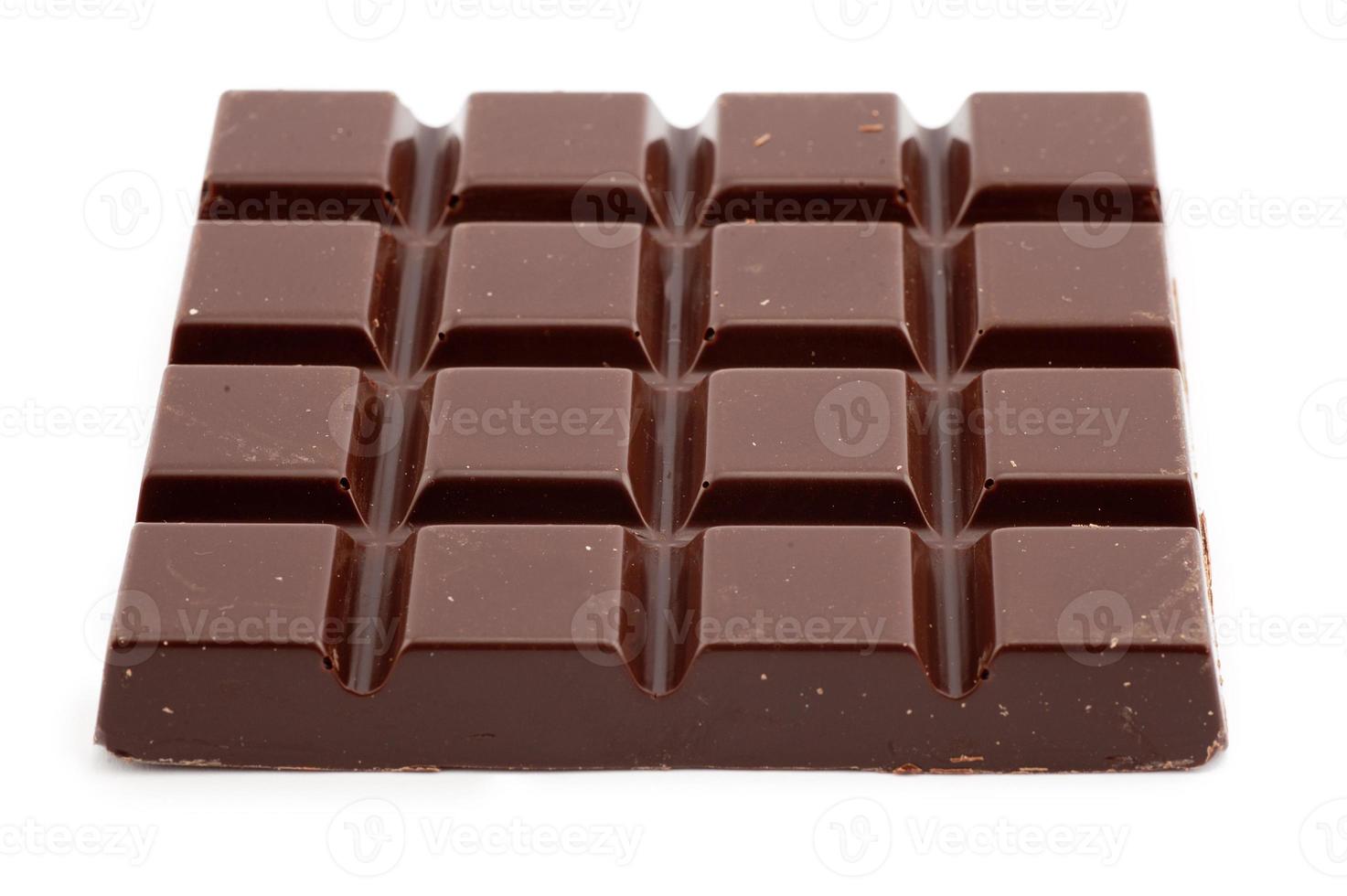 donker chocola geïsoleerd foto