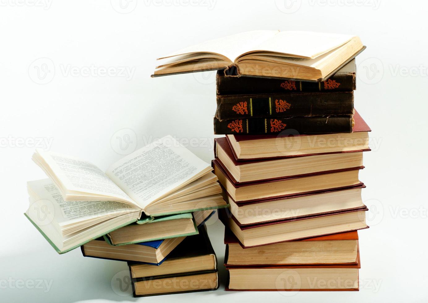 hoog boeken stack foto