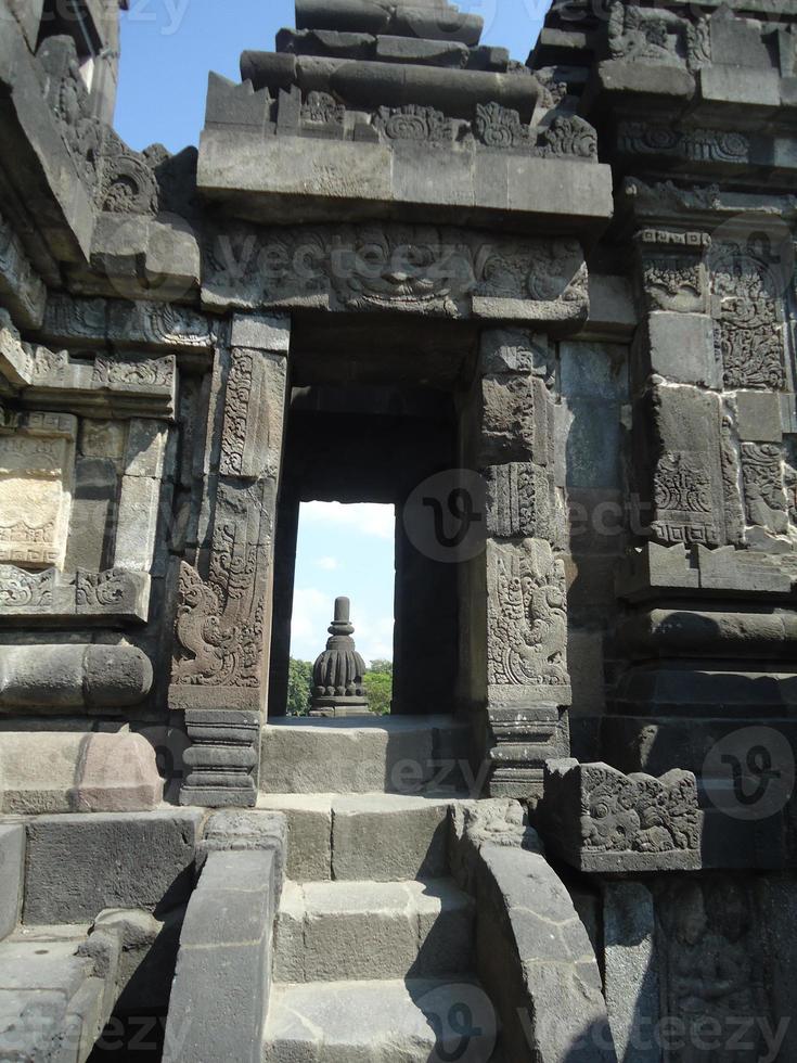 boeddhistisch prambanan tempel complex de grootste tempel in Java, centraal Java, Indonesië. foto