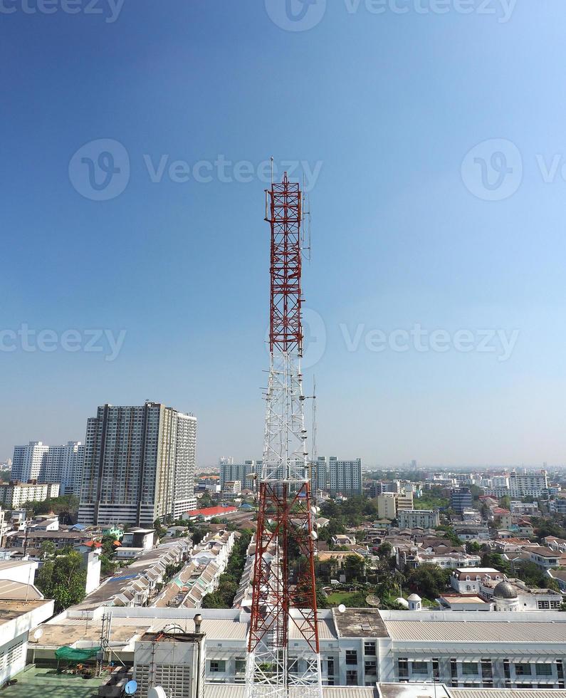 telecommunicatieverbinding toren . foto