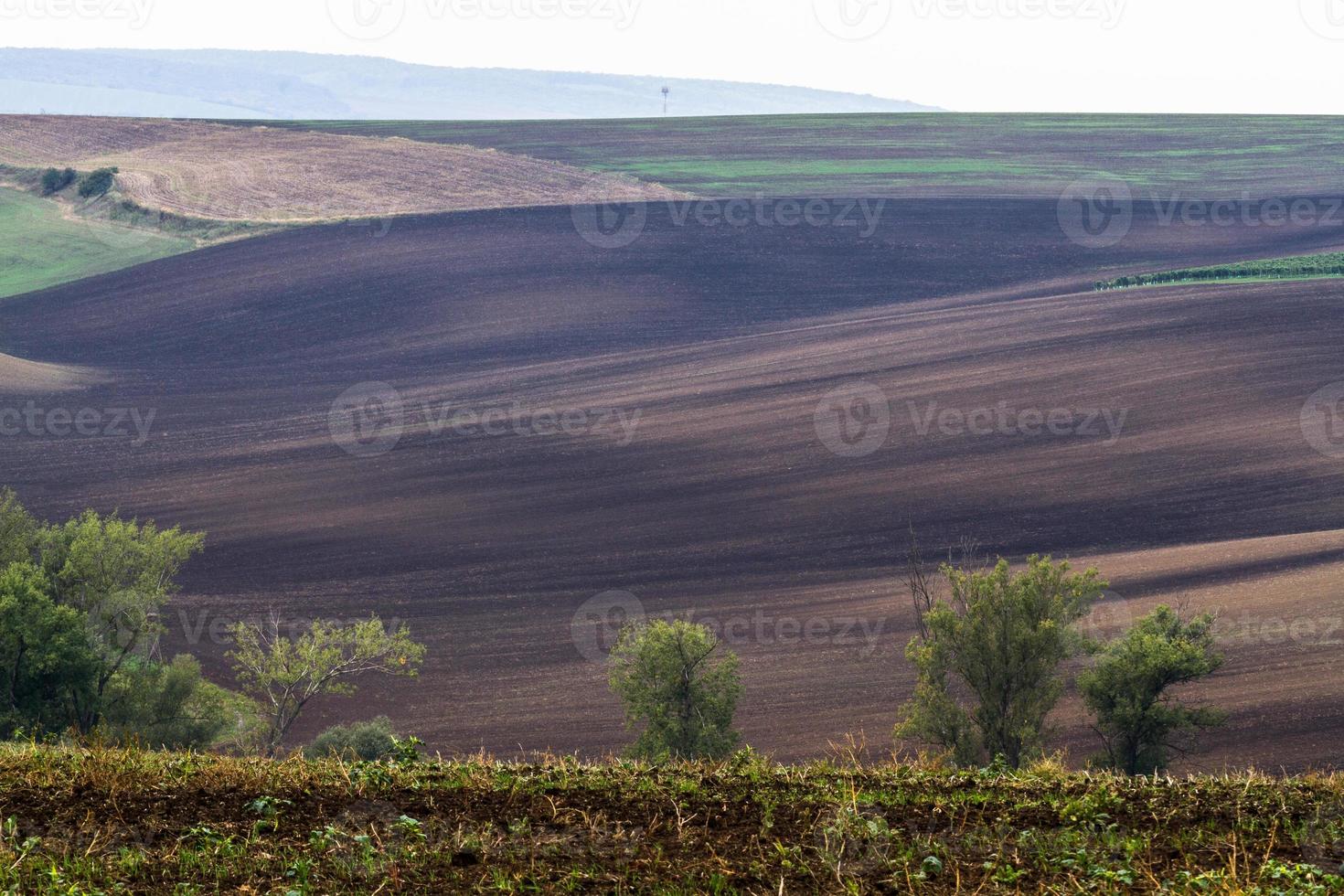 herfst landschap in een Moravisch velden foto