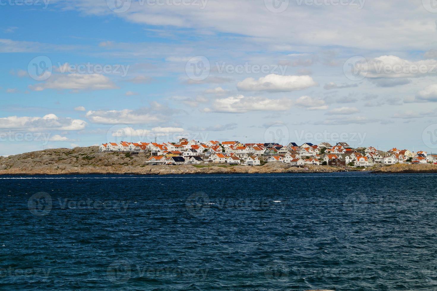 klein Zweeds huizen Aan de archipel De volgende naar Göteborg foto