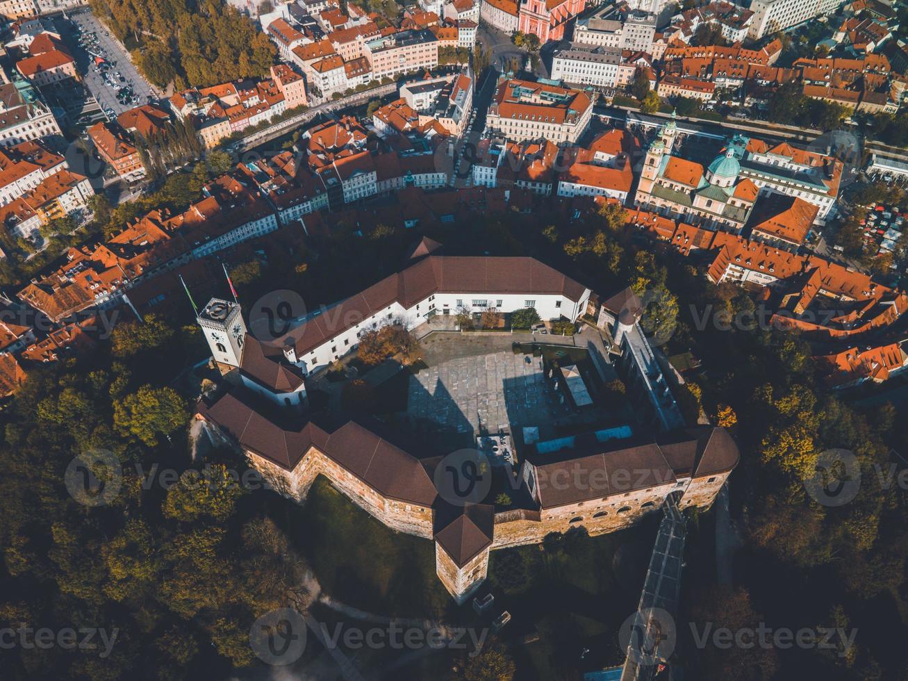 dar keer bekeken van ljubljana kasteel in Slovenië foto