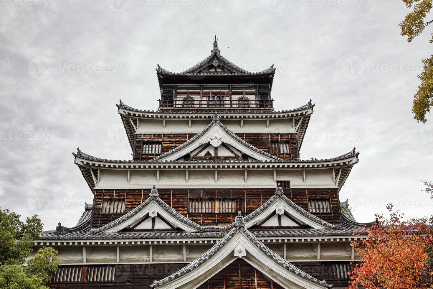 Hiroshima kasteel in Hiroshima, Japan foto