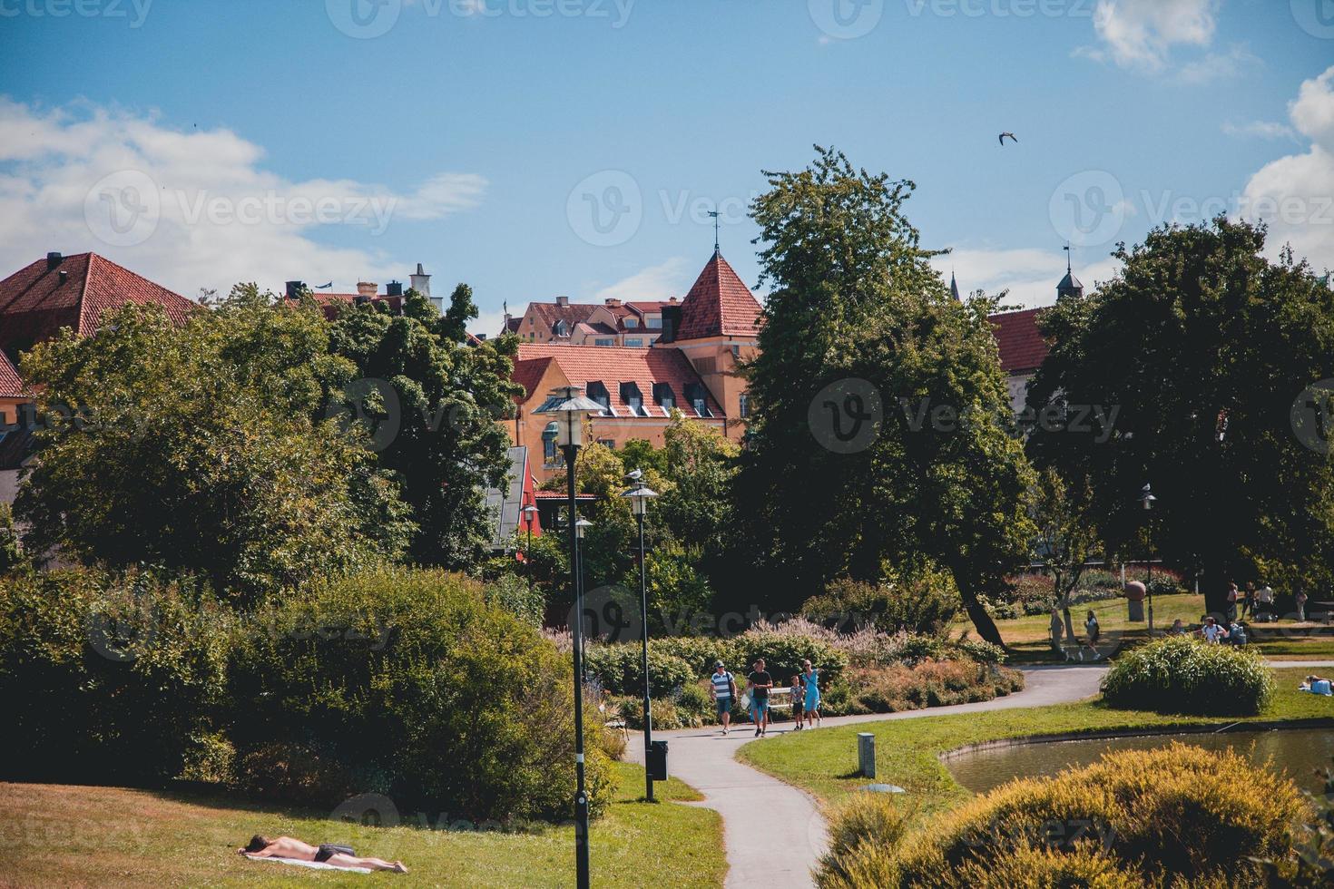 keer bekeken in de omgeving van zichtbaar in gotland, Zweden foto