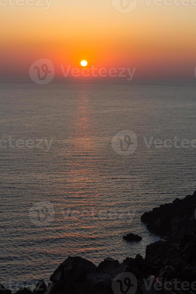 landschappen van de eiland van Santorini foto