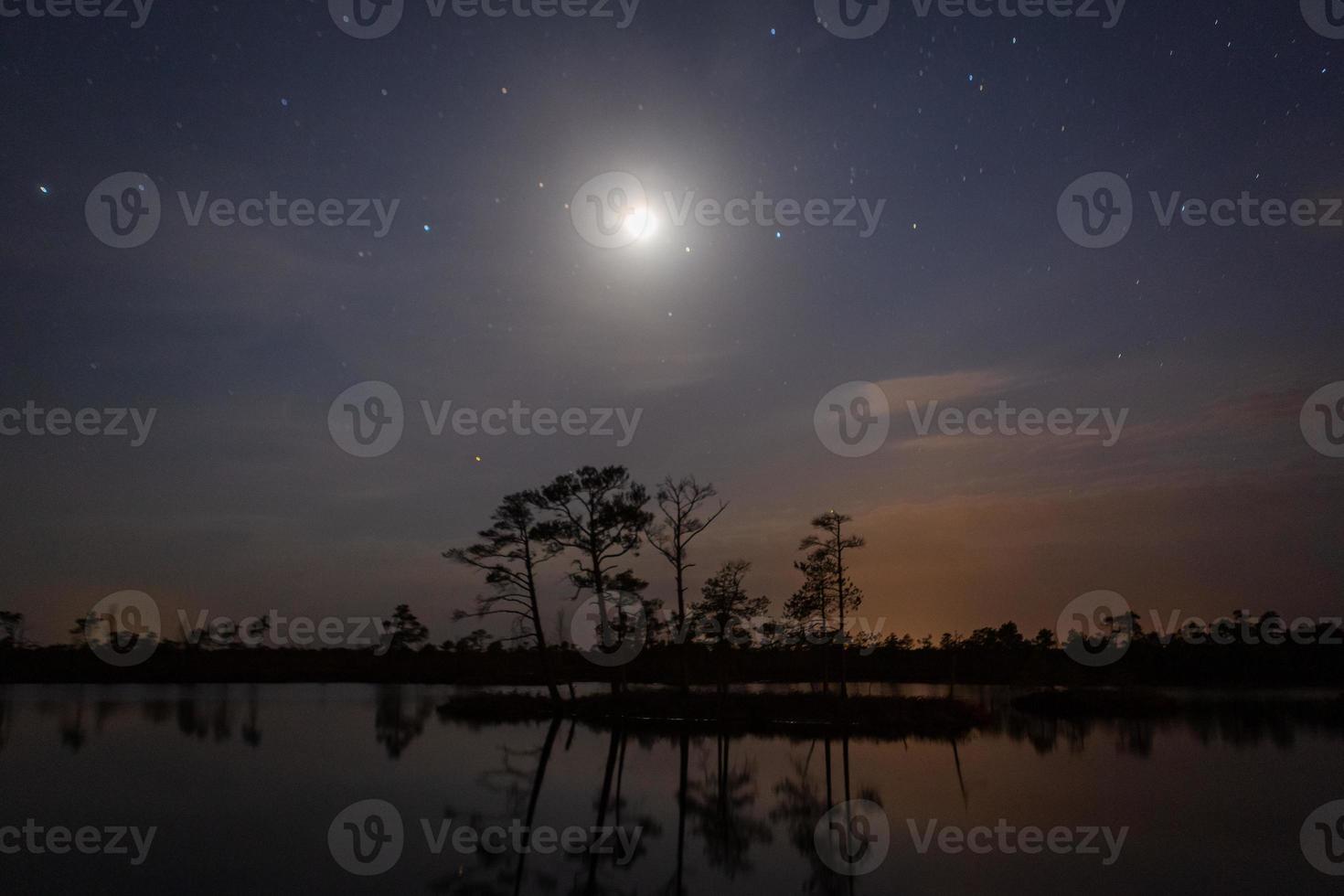 nacht landschappen in de Open lucht foto