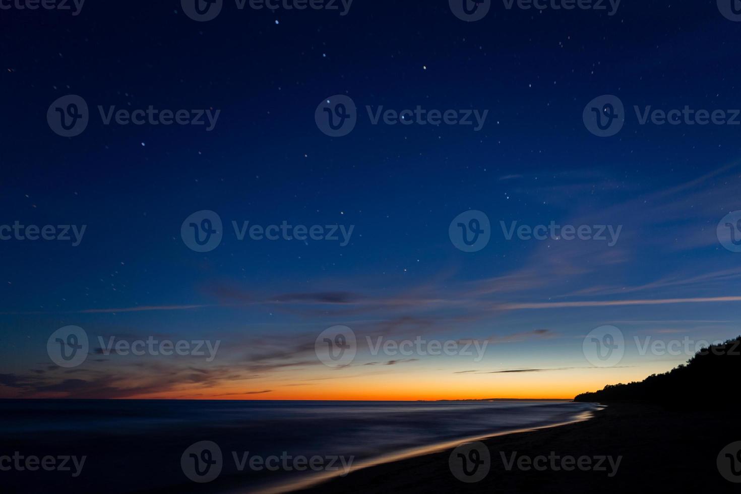 nacht landschappen in de Open lucht foto