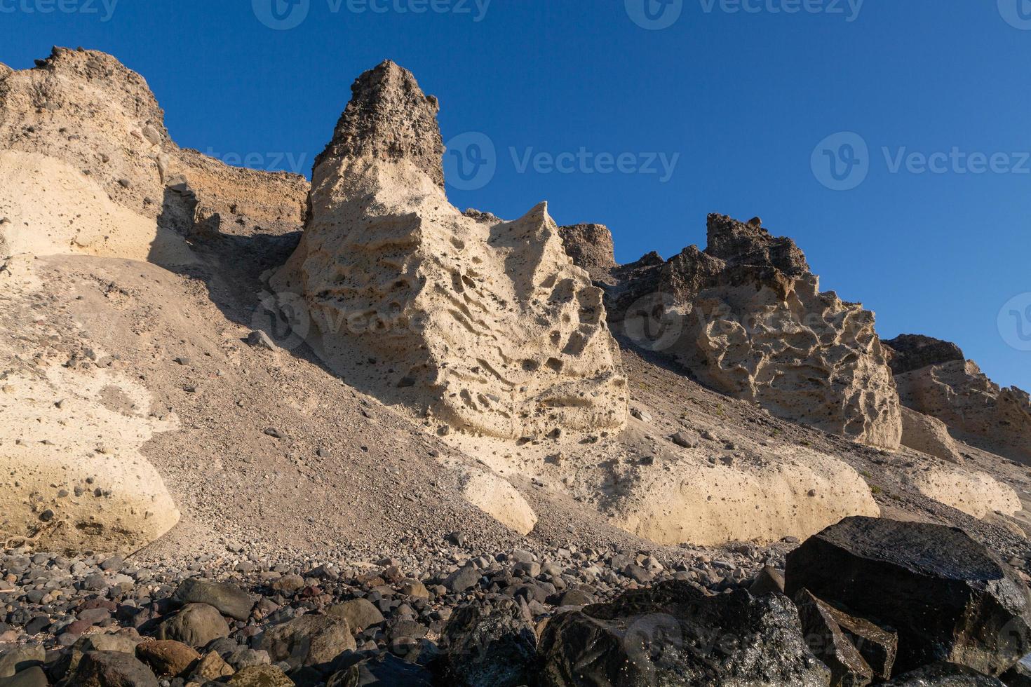 landschappen van de eiland van Santorini foto