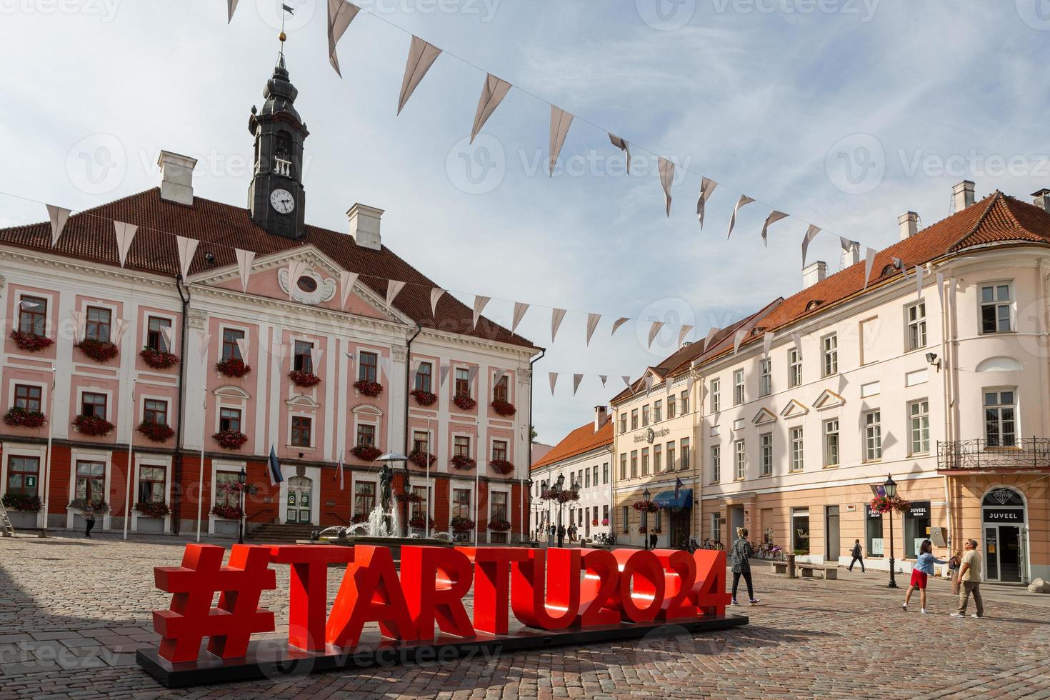 tartu, stadsgezicht Aan een zonnig dag foto