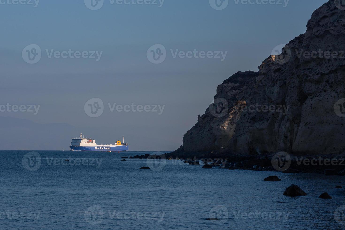 landschappen van de eiland van Santorini foto