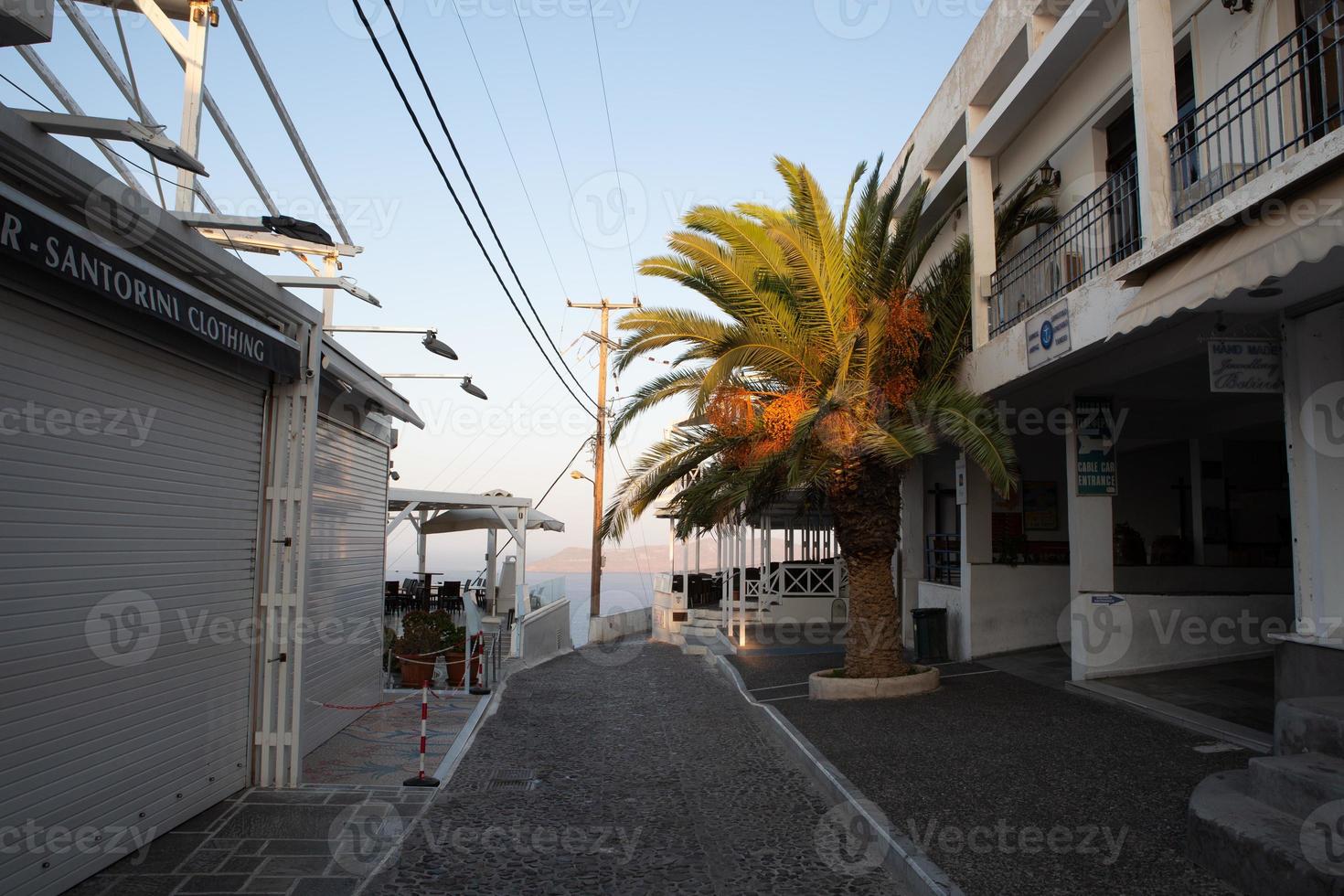 landschappen van de eiland van Santorini foto