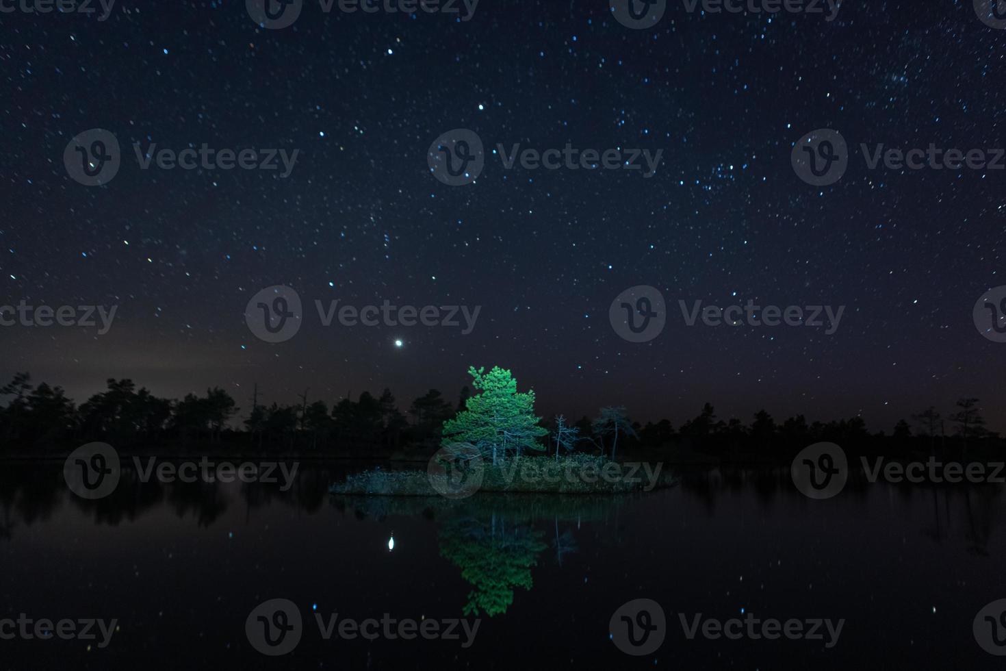 nacht landschappen in de Open lucht foto