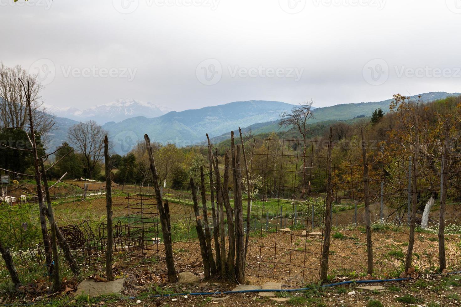 voorjaar landschappen van de bergen van Griekenland foto