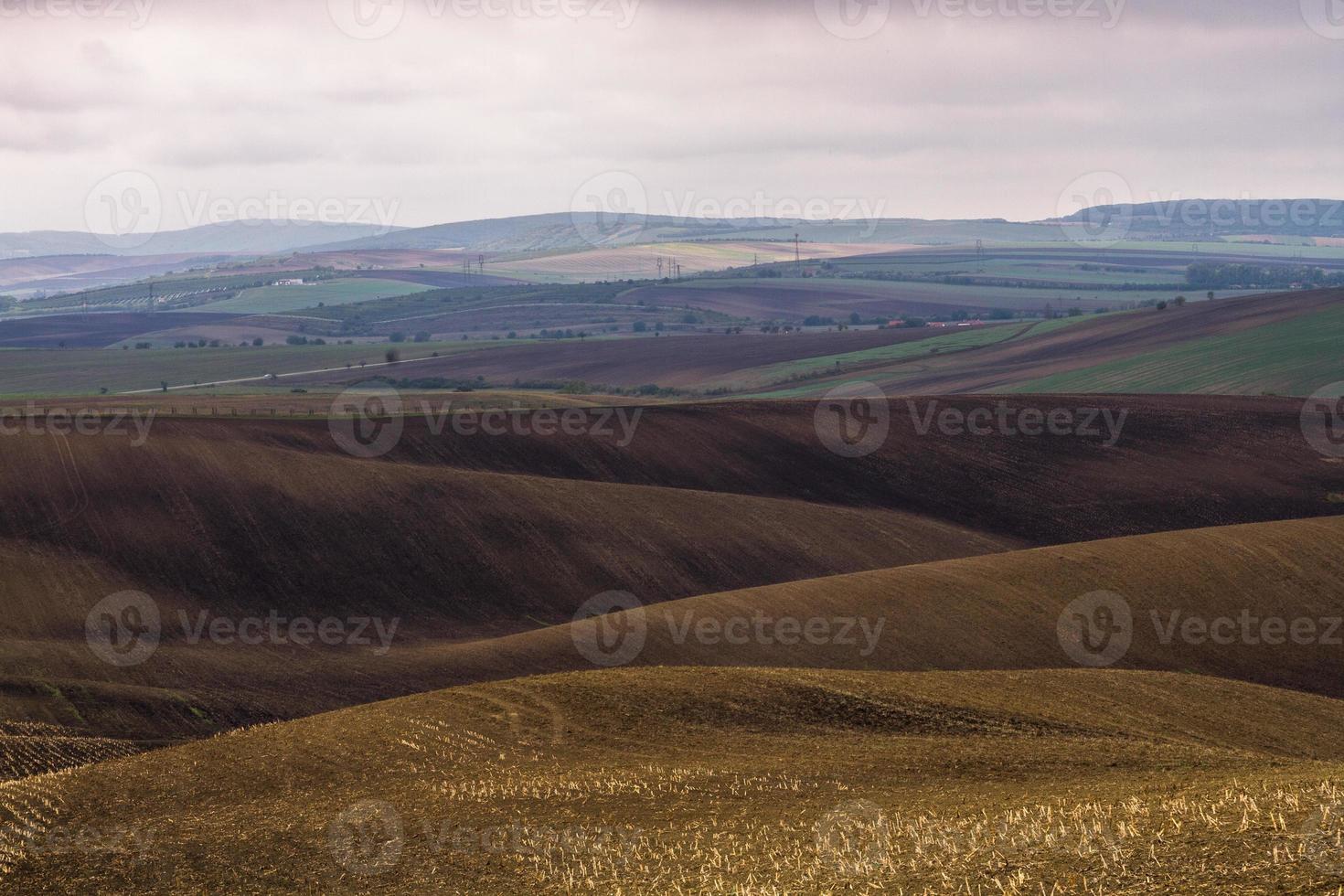 herfst landschap in een Moravisch velden foto