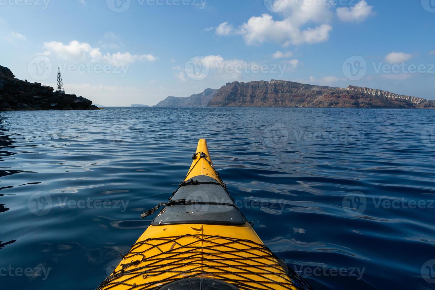 landschappen van de eiland van Santorini foto