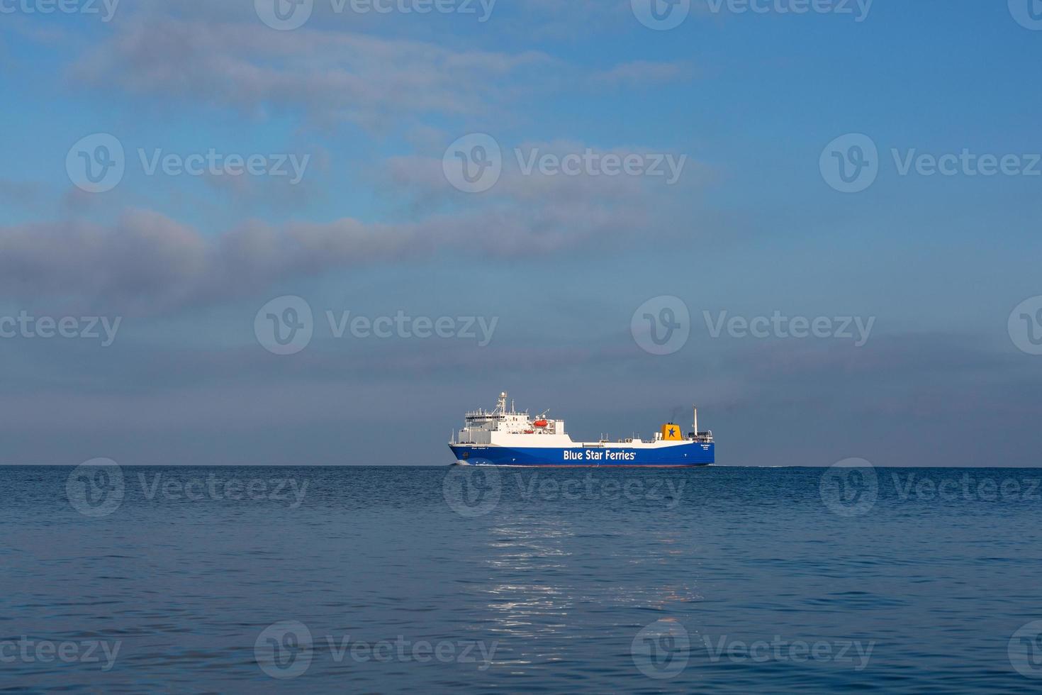 landschappen van de eiland van Santorini foto