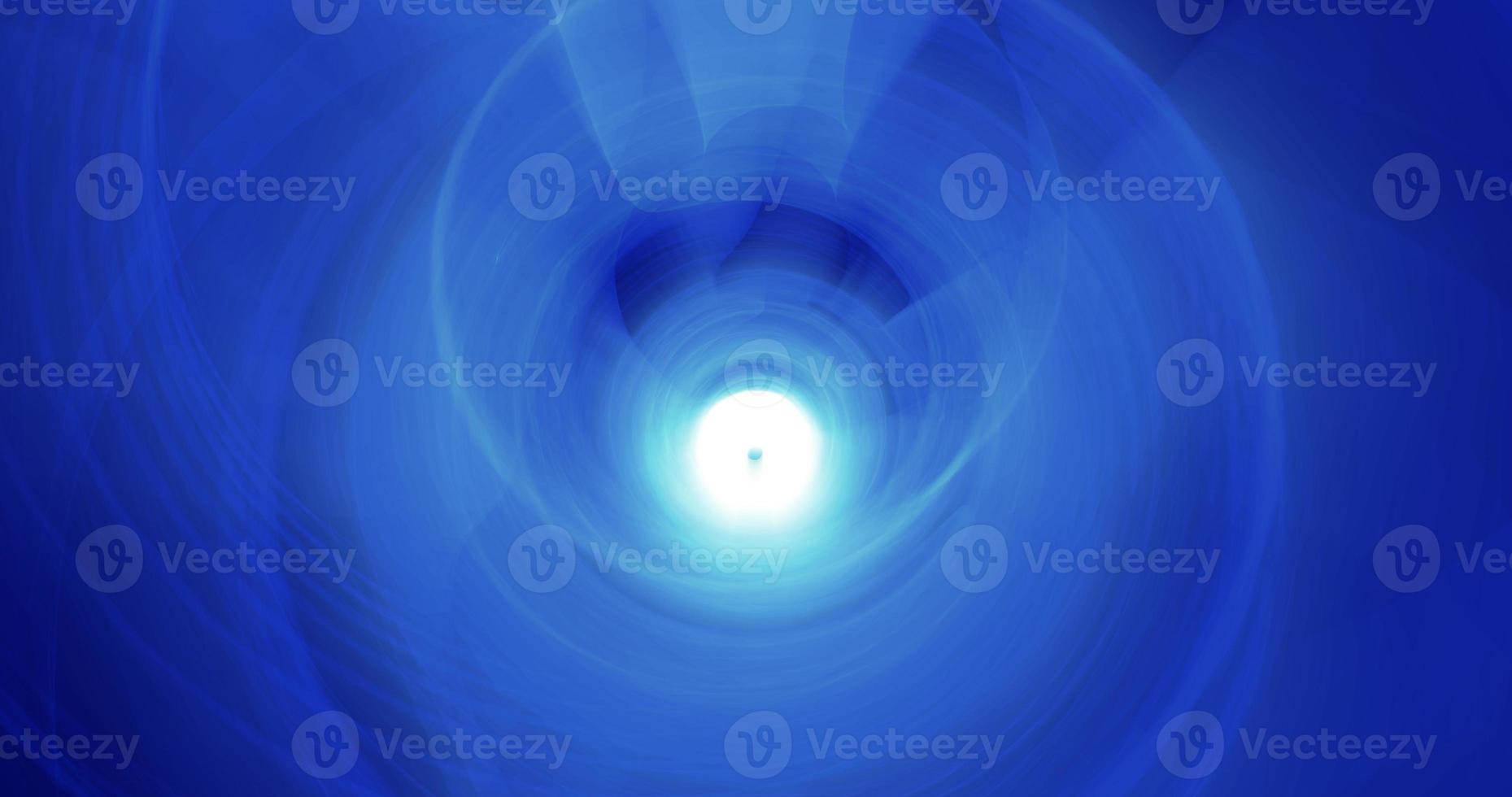 de tunnel is glad van veelkleurig blauw in beweging licht bands van golven en balken van energie. abstract achtergrond, intro foto