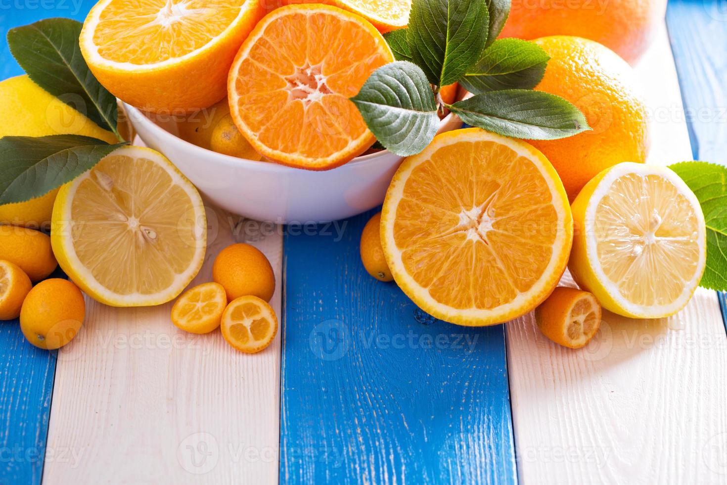 verscheidenheid van citrus fruit foto