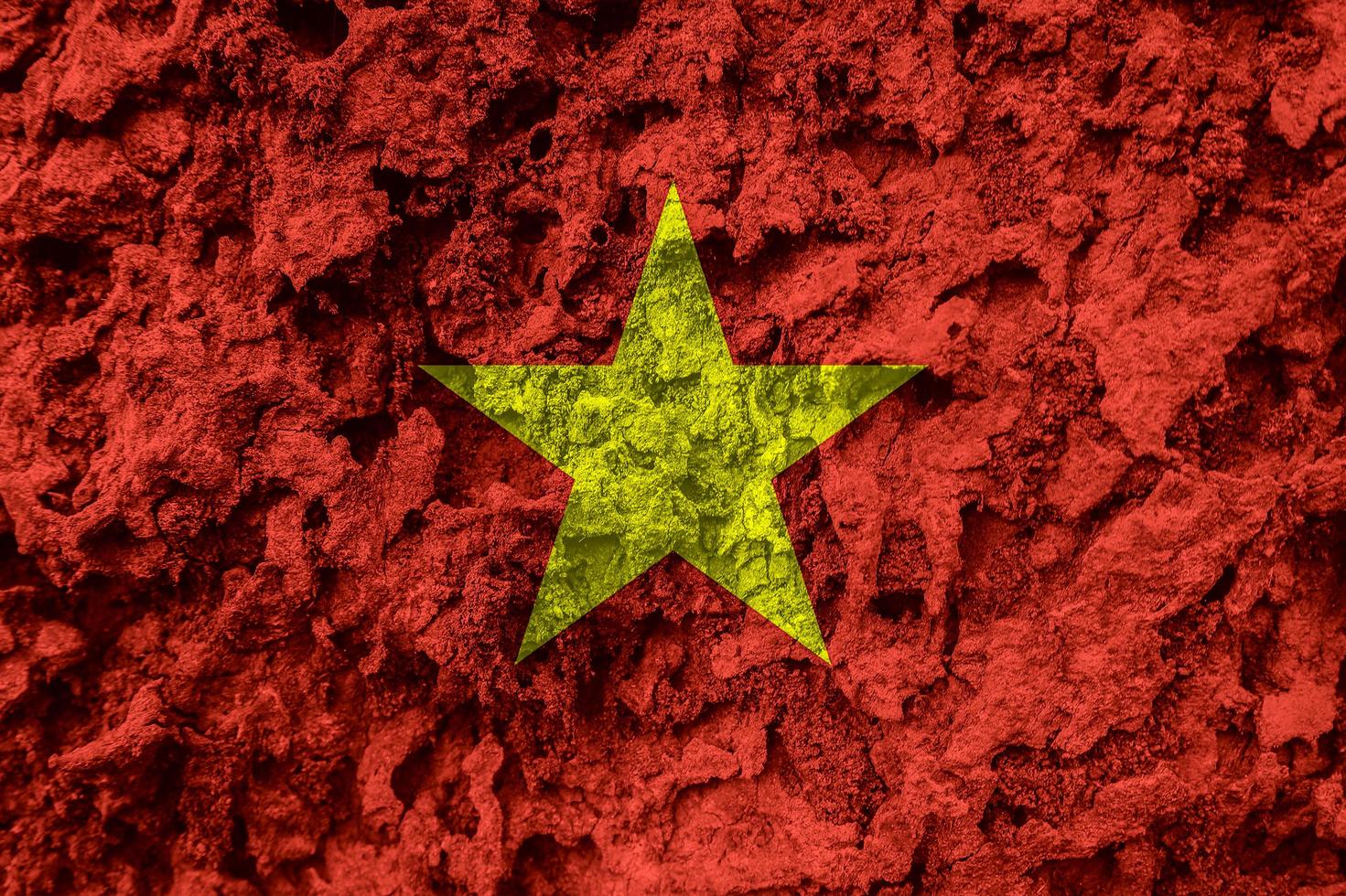 Vietnamees vlag structuur net zo een achtergrond foto