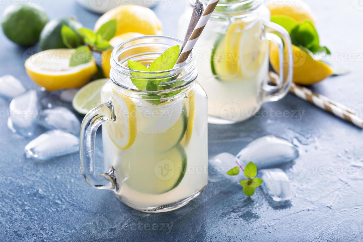 vers citrus limonade in metselaar potten foto
