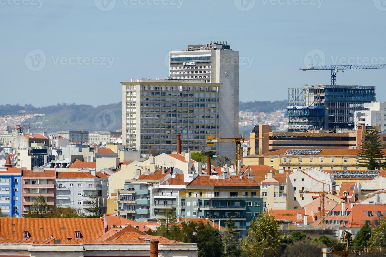 visie van Lissabon in Portugal foto