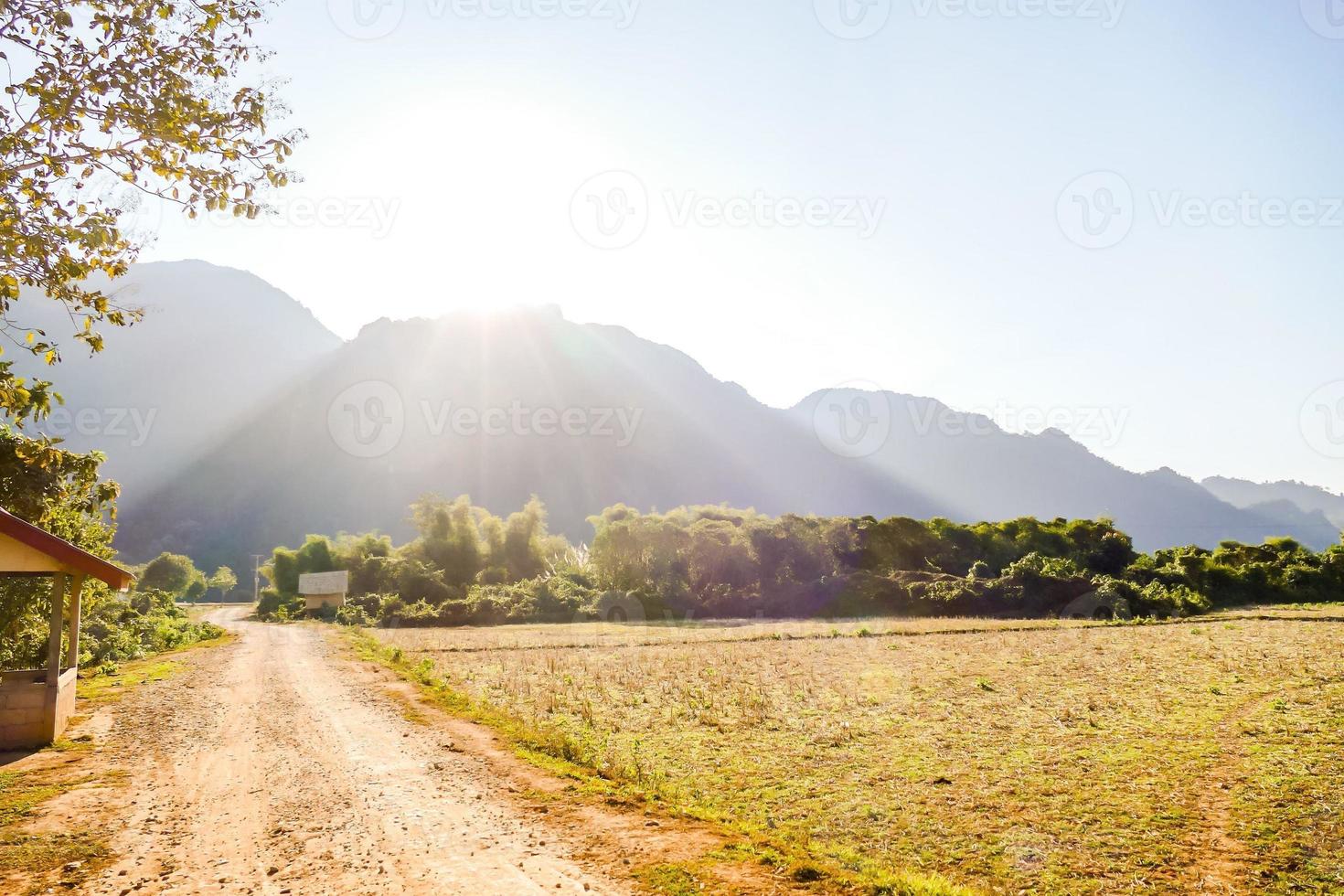 landelijk landschap in oosten- Azië foto