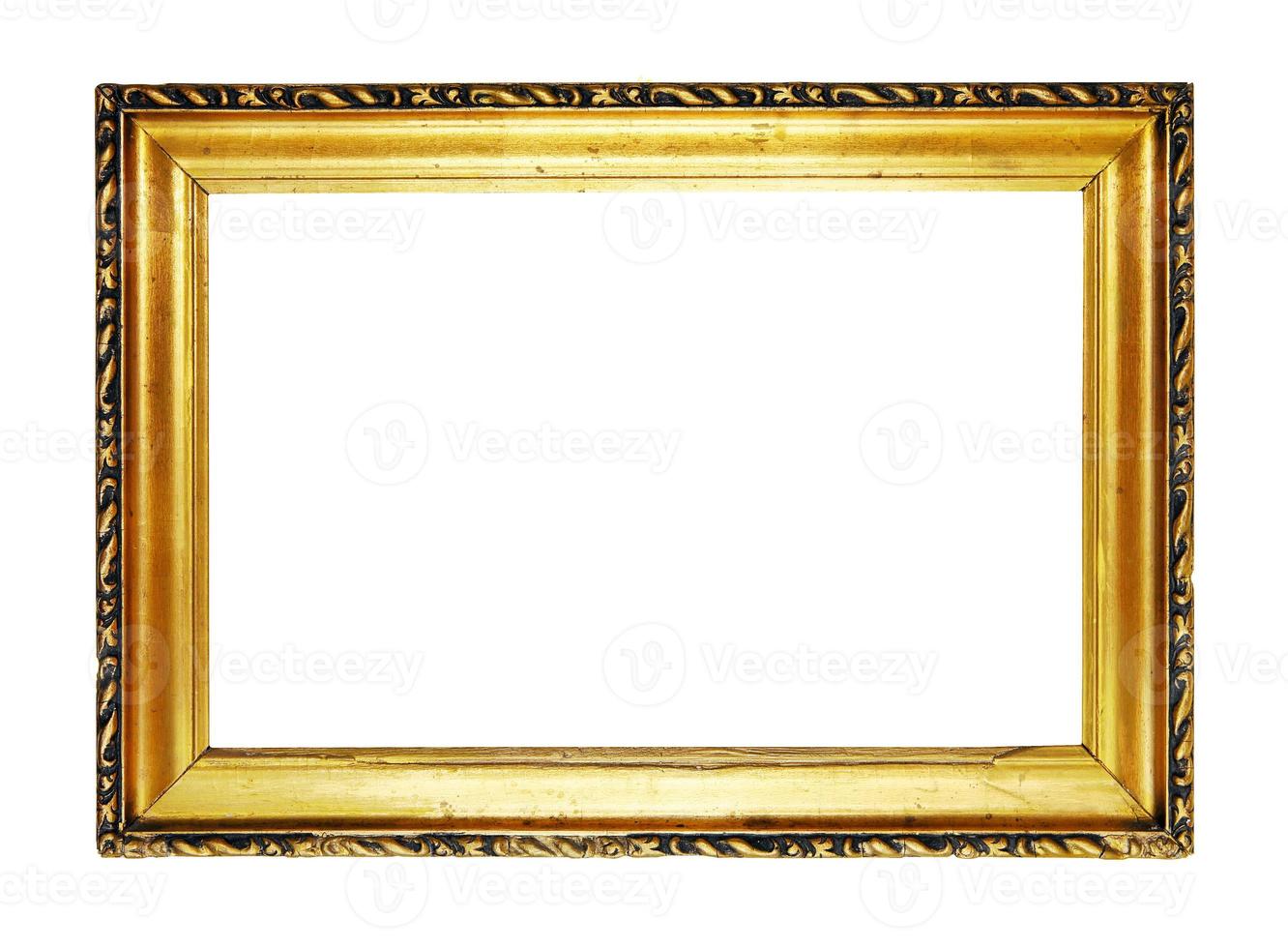 gouden frame op witte achtergrond foto