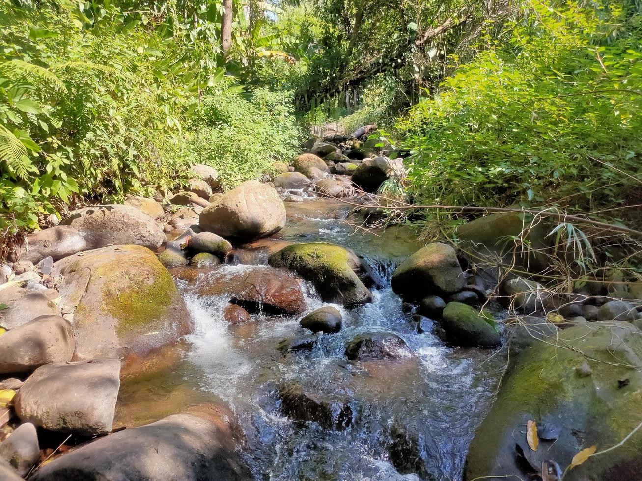 waterval in stroom foto